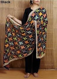 LibasBazar Handcrafted Phulkari Chunri Dupatta