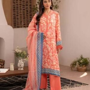 LibasBazar Daily Wear Printed Linen 2-Piece Suit