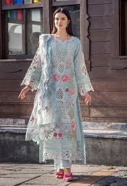 LibasBazar Premium Embroidered Lawn 3-Piece Suit